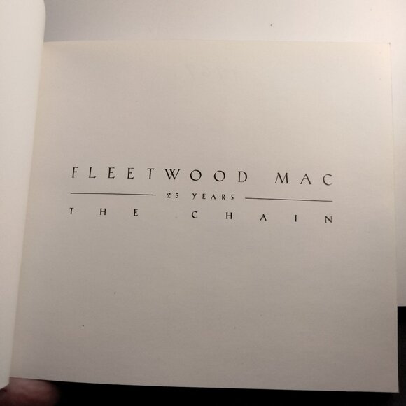 Fleetwood Mac 25 Years The Chain Booklet insert Anniversary Book - Picture 5 of 5